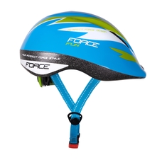 Dětská přilba FORCE FUN STRIPES, modro-zel-bílá
