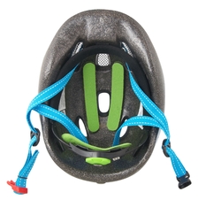 Dětská přilba FORCE FUN STRIPES, modro-zel-bílá