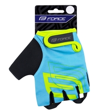 Rukavice FORCE SPORT, modrá-fluo