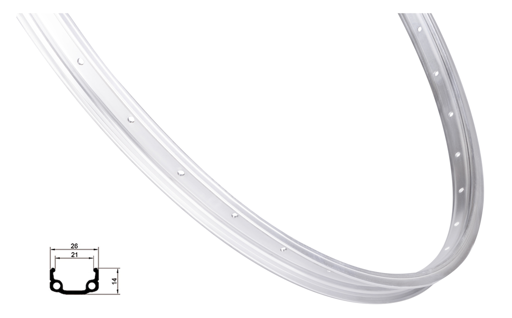 Ráfek REMERX RMX21 559x21, 36děr, stříbrný