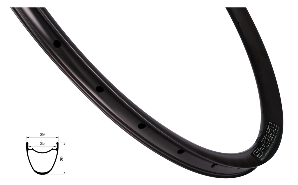 Ráfek gravel REMERX S-DISC 622x25, 28děr, černý