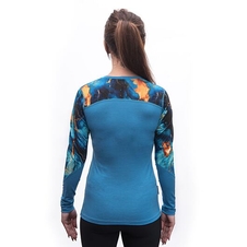 Triko dlouhé dámské SENSOR MERINO IMPRESS modrá/universe