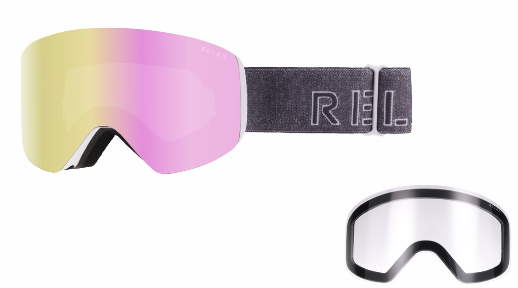 Lyžařské brýle Relax FLOW HTG78A-white