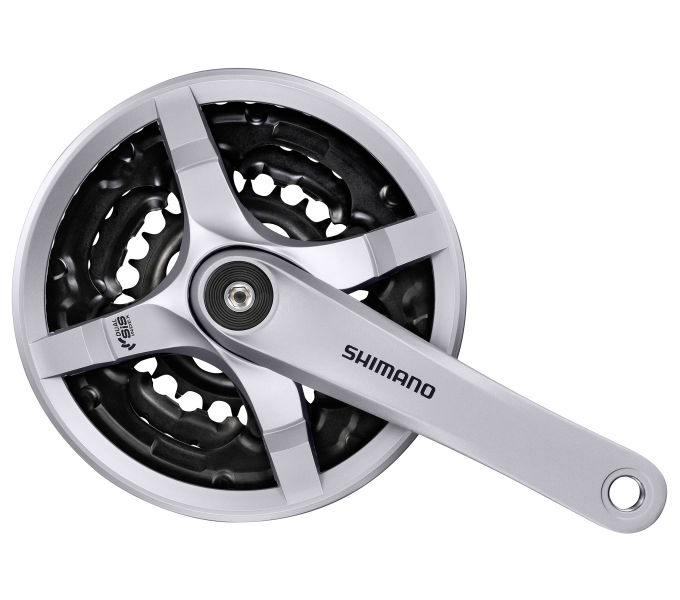 Kliky 3 Shimano Tourney FC-TY501 3x6/7/8 42/34/24z 170mm stříbrné