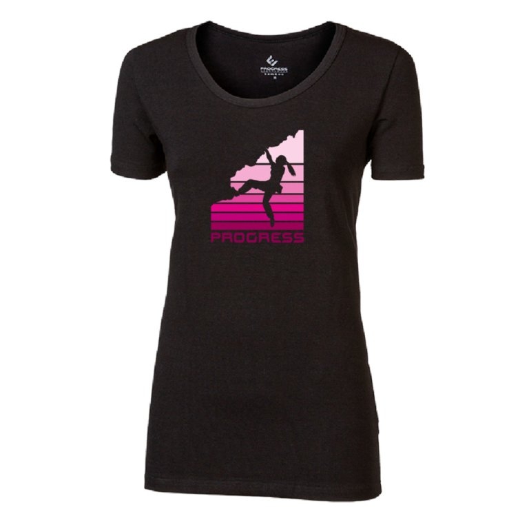 Triko krátké dámské Progress SASA BOULDER černé