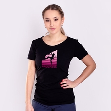 Triko krátké dámské Progress SASA BOULDER černé