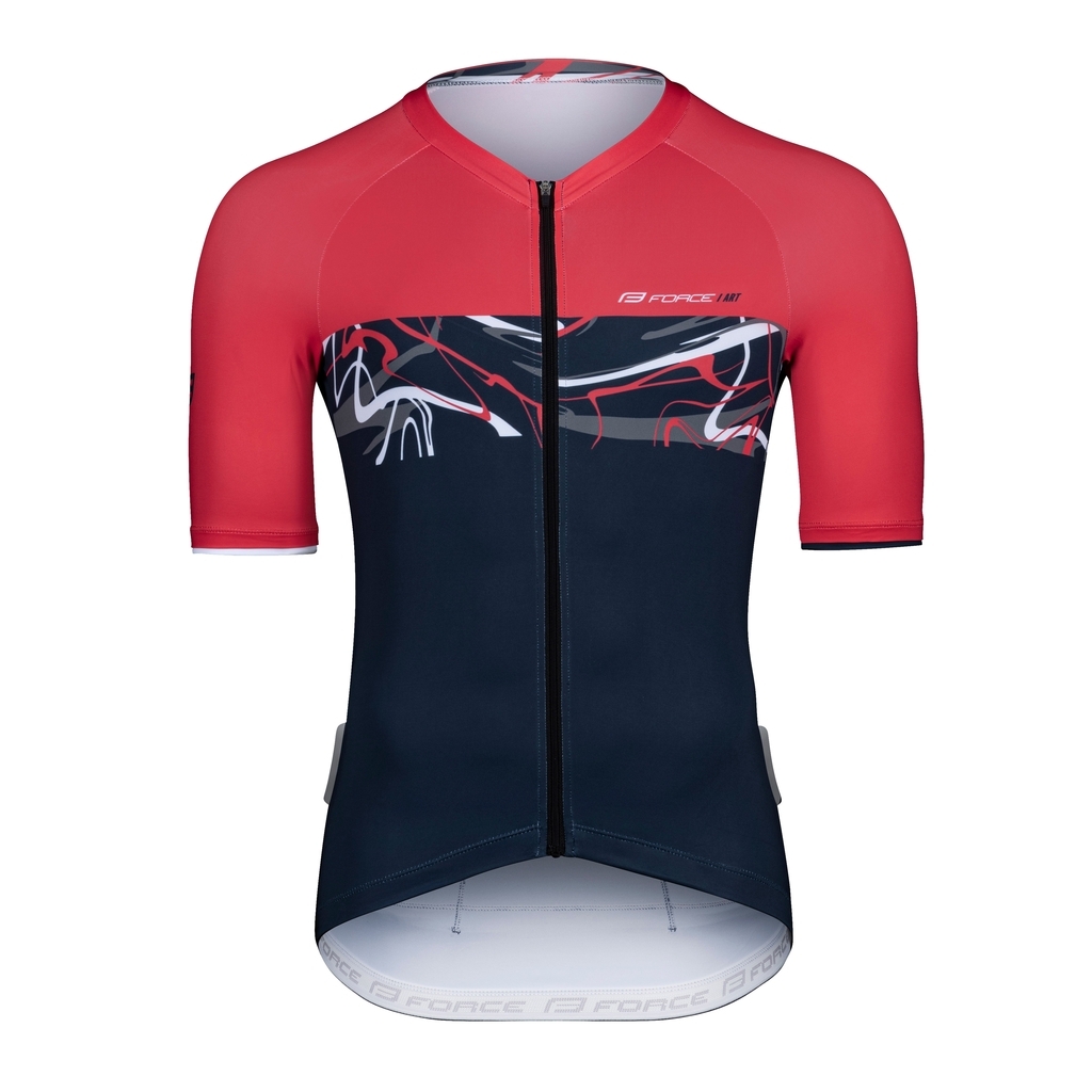 Dres Force ART kr. rukáv, tm. modrý-červený