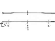 Drát nerez CnSpoke AERO 424 2mm černý