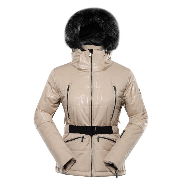 Bunda dámská ALPINE PRO DAMA s membránou PTX béžová