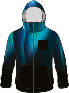 Mikina s kapucí na zip ENERGIAPURA LIFE AURORA