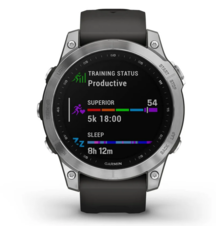 fenix 7, SilverBlack Band_1