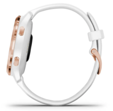 Venu 2S, nerezová luneta Rose Gold, bílé pouzdro, silikonový řemínek_3