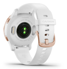 Venu 2S, nerezová luneta Rose Gold, bílé pouzdro, silikonový řemínek_2