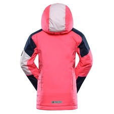 Bunda dětská ALPINE PRO DEARO s membránou PTX růžová