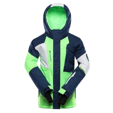 Bunda dětská ALPINE PRO DEARO s membránou PTX zelená