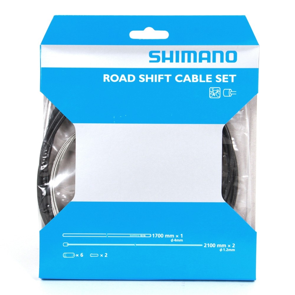 Set řadících bovdenů a lanek Shimano pro silniční kola, černé