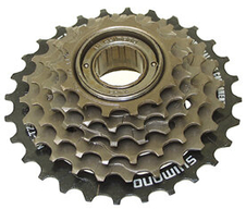 Vícekolečko 6 Shimano MF-TZ500 14-28 zubů, hnědé/černé