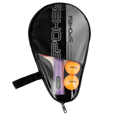 Pingpongová sada Spokey SMASH SET ** : 1 pálka, 2 míčky, pouzdro