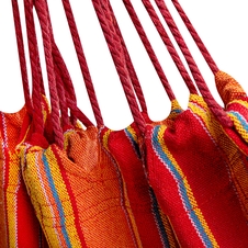 Bavlněná houpací síť Spokey IPANEMA, červeno-oranžová