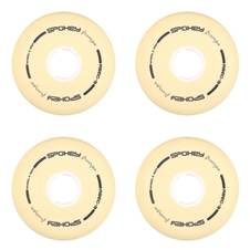 Náhradní kolečka k bruslím FREESPO WHITE SET Spokey PU 76mm, 4 ks