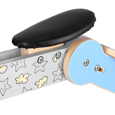 Dřevěné dětské odrážedlo a koloběžka v jednom Spokey WOO-RIDE MULTI, modré