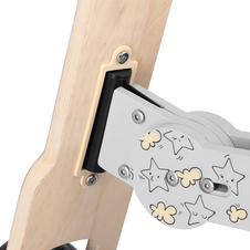 Dřevěné dětské odrážedlo a koloběžka v jednom Spokey WOO-RIDE MULTI, žluté