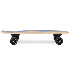 Dřevěný pennyboard 56x15cm Spokey WOO-FISH, ABEC7, tmavě modrý