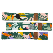 Sada 3 posilovacích bavlněných gum Spokey HOME JUNGLE SET + obal 