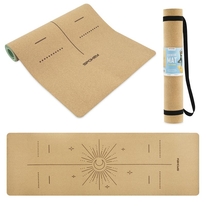 Korková jóga podložka Spokey SAVASANA LUNA, 183x61x0,4cm