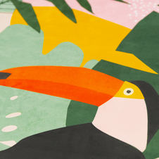 Semišová jóga podložka Spokey HOME JUNGLE, 183x61x0,4cm