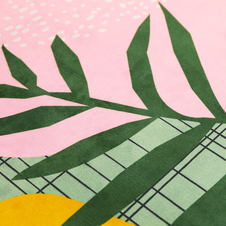 Semišová jóga podložka Spokey HOME JUNGLE, 183x61x0,4cm