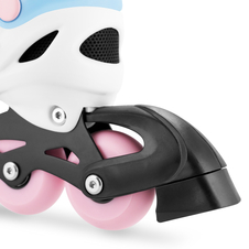 Dětské kolečkové brusle Spokey JOY, černo-růžové