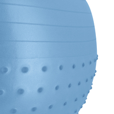 Masážní gymnastický míč Spokey HALF FIT 2v1 55cm, modrý