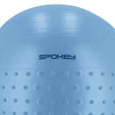 Masážní gymnastický míč Spokey HALF FIT 2v1 75cm, modrý