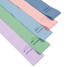 Sada 5 posilovacích gum + obal Spokey ARTIO SET, pastelové barvy