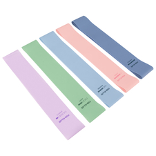 Sada 5 posilovacích gum + obal Spokey ARTIO SET, pastelové barvy