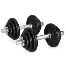 Sada jednoručních nakládacích činek Spokey EGIR, 2x10,5kg