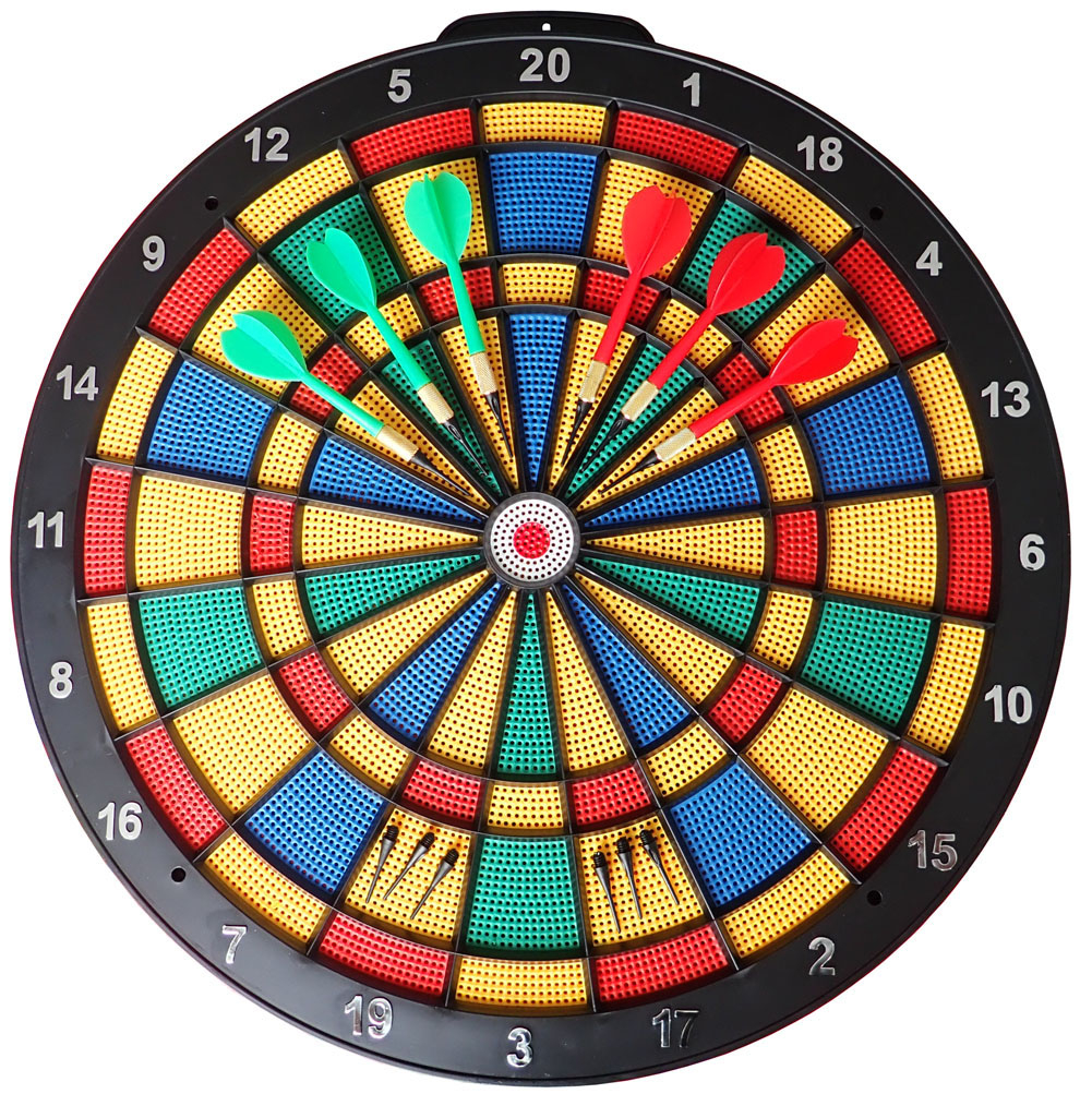 Terč na šipky dírkovaný umělohmotný 36cm 51440