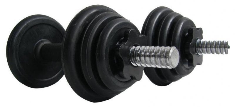 Nakládací činka jednoruční set 2x7,5kg (15kg) pogumované