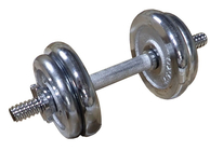 Nakládací činka jednoruční, chromovaná 10kg