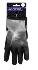Rukavice Force MTB CORE letní, šedé