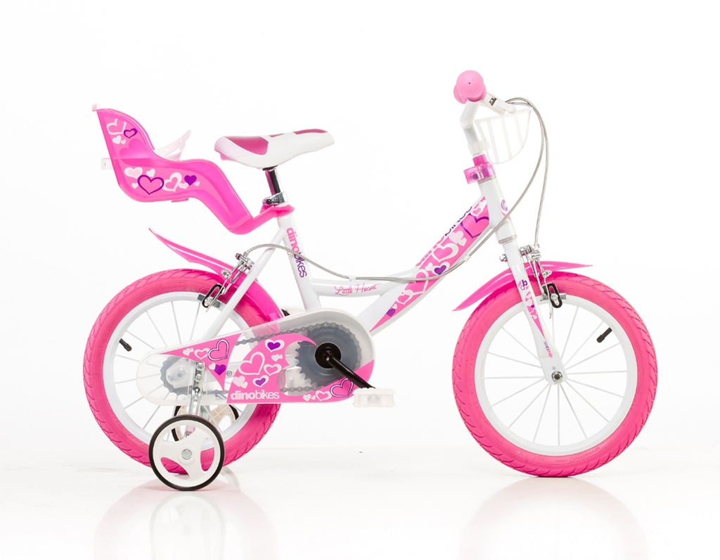 Dětské kolo 16 Dino bikes 164RN Bílá, růžový potisk 2022