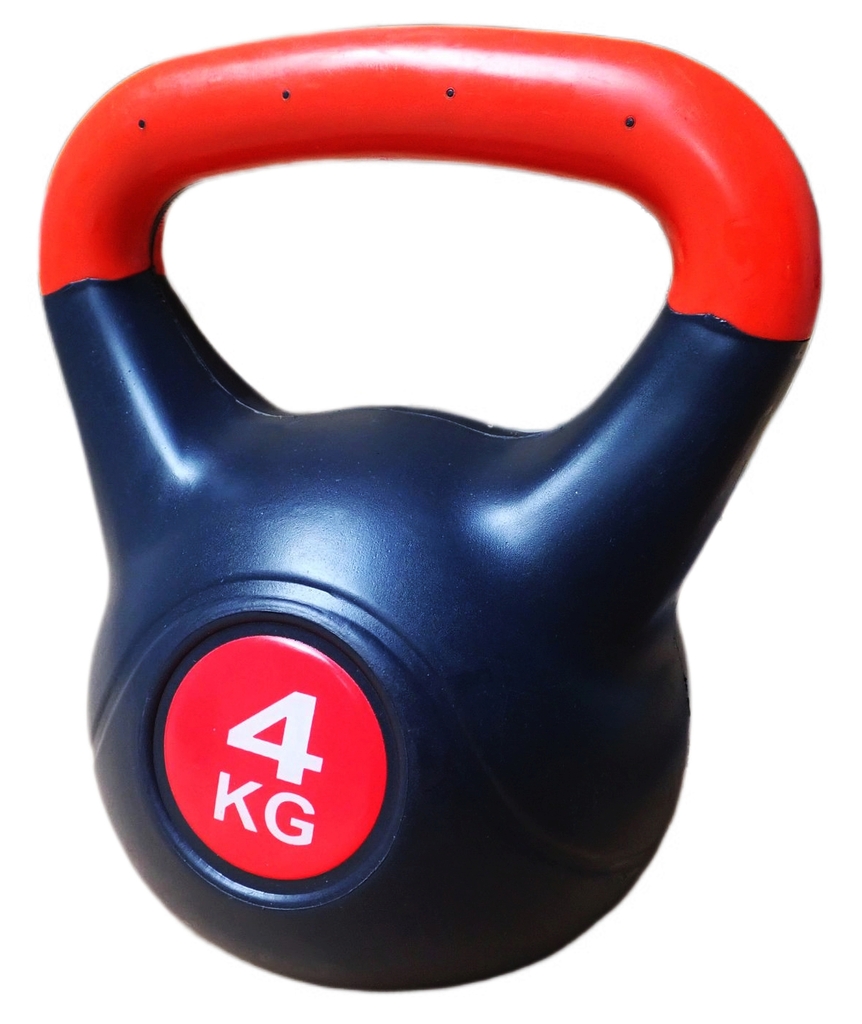 Činka kettlebell s cementovou náplní - 4kg