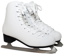 Dívčí brusle na krasobruslení, bílé
