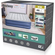 Matrace Bestway Tritech Queen comfort 203x152x46cm se zabudovanou pumpou