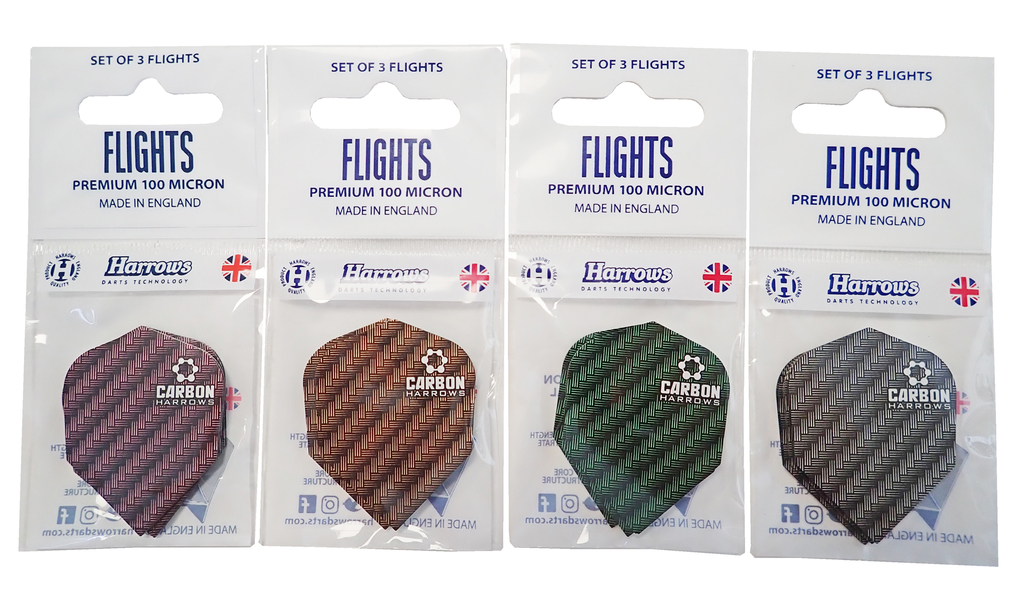 Letky k šipkám HARROWS Carbon