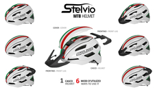 Přilba SALICE Stelvio white/black matt 52-60 cm