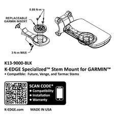 Držák comp. K-EDGE Garmin pro Specialized SL7 před