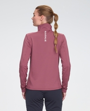 Triko BJ Half zip Grid W wild berry
