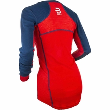 Triko BJ Performance tech LS W červená/modrá 20/21